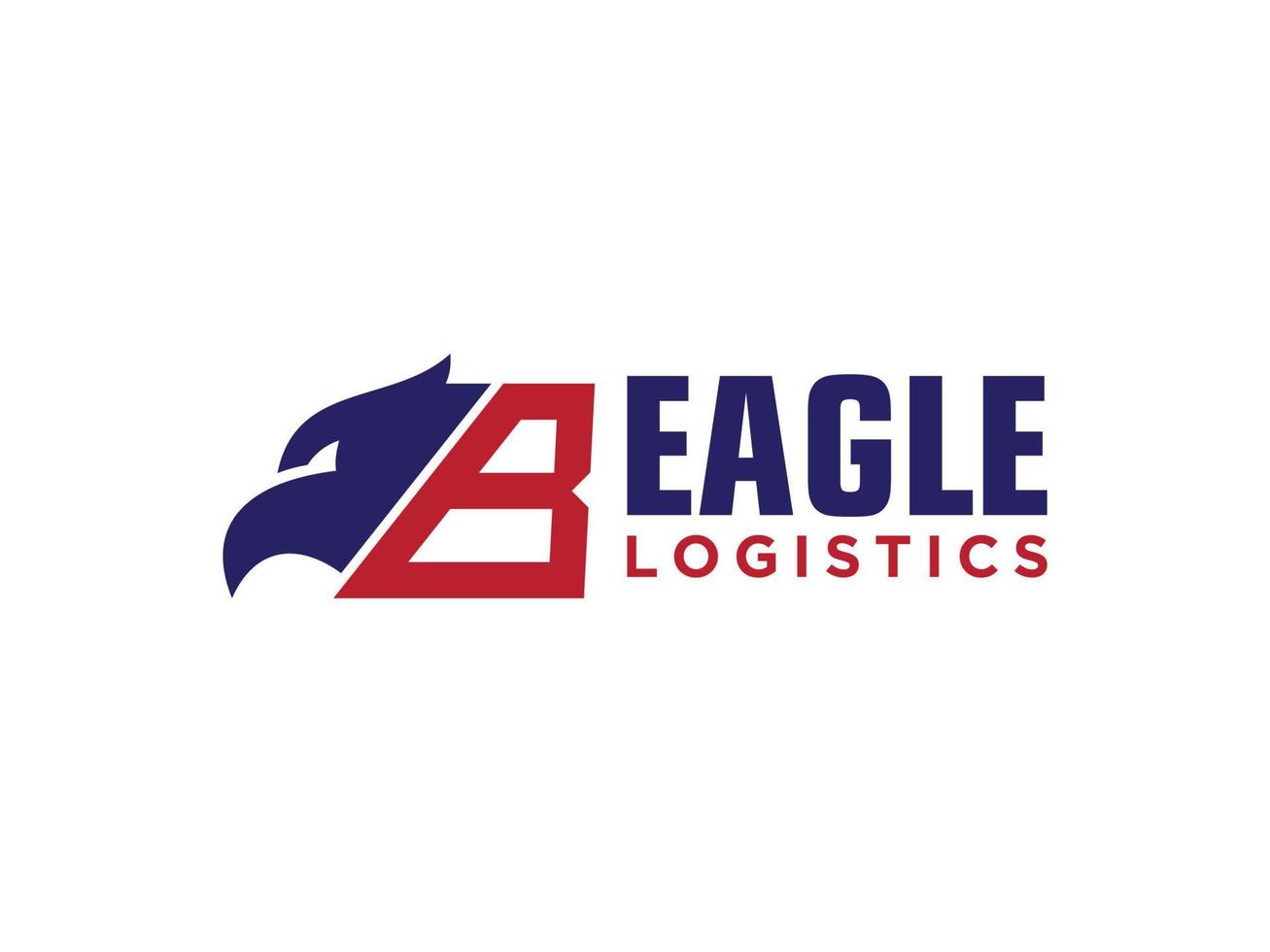 Letter B Eagle Logo abstract design vector Falcon Hawk bird Logotype