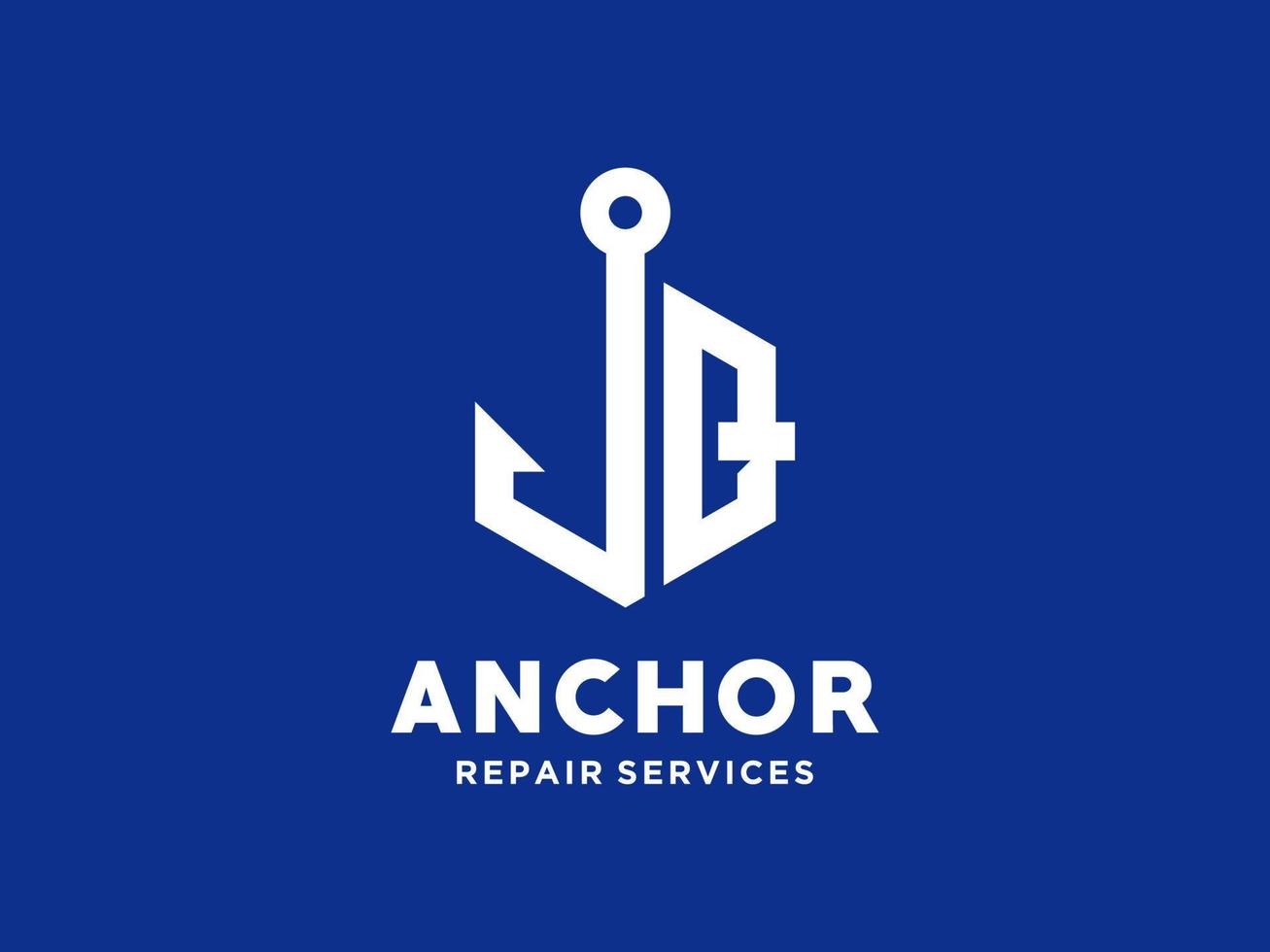 diseño de logotipo q ancla alfabeto artístico para barco barco marina transporte náutico vector libre