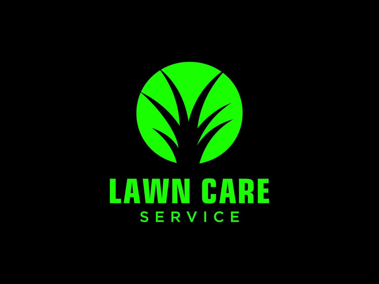 Letter O landscape logo for lawn or gardening business, organization or website vector