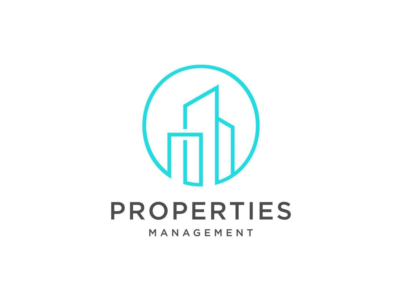 Logo design of O in vector for construction, home, real estate, building, property. Minimal awesome trendy professional logo design template on black background.