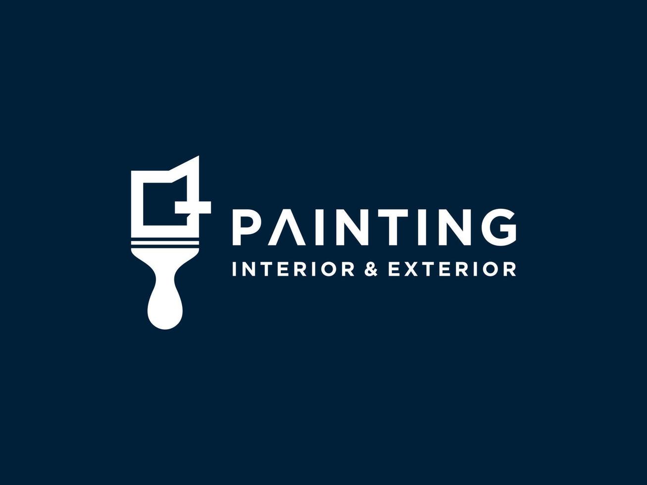 plantilla de logotipo de pintura con vector premium de concepto q inicial vector gratis