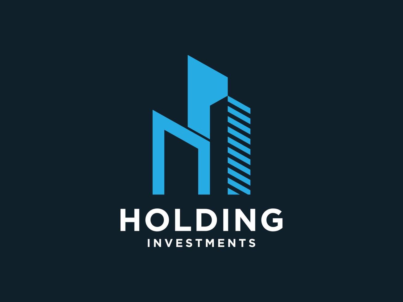 Logo design of N in vector for construction, home, real estate, building, property. Minimal awesome trendy professional logo design template on black background.