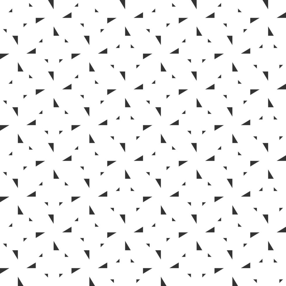Abstract seamless pattern of black and white many right-triangle shape. Modern stylish. Design geometric texture for print, vector illustration