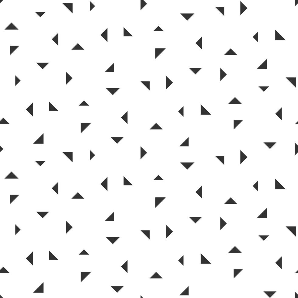 Abstract seamless pattern of black and white many triangle shape. Modern stylish. Design geometric texture for print, vector illustration
