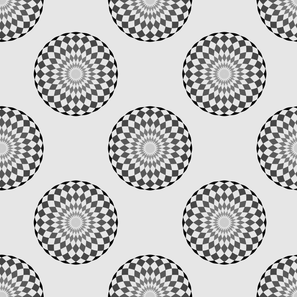 círculos geométricos abstractos patrón sin costuras. ilustración de vector de fondo abstracto