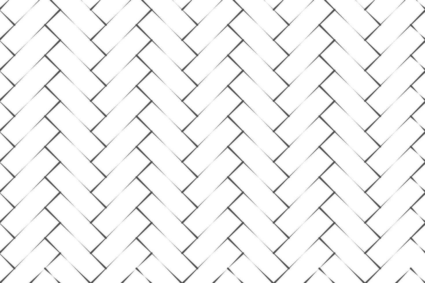 Abstract black herringbone parquet on white backdrop vector illustration