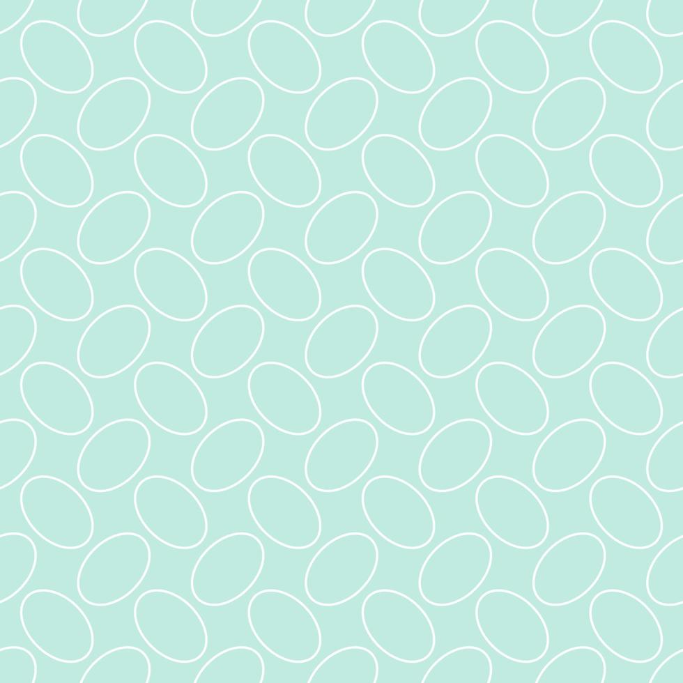 Seamless geometric pattern, outline of eggs on light green background, stripes abstract template, vector illustration