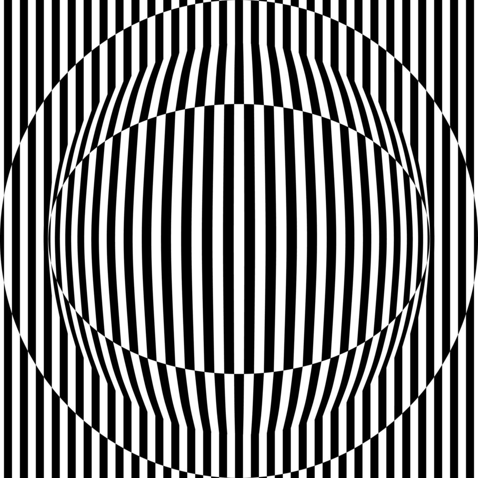 Abstract seamless pattern with eye-like figure, black and white geometric background vector