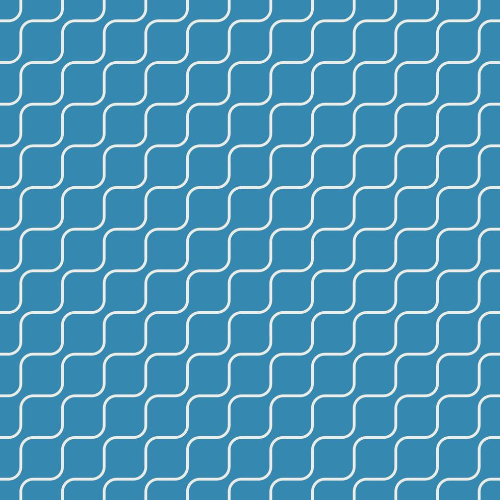 patrón geométrico sin fisuras, onda oblicua sobre fondo azul, plantilla abstracta de rayas, ilustración vectorial vector