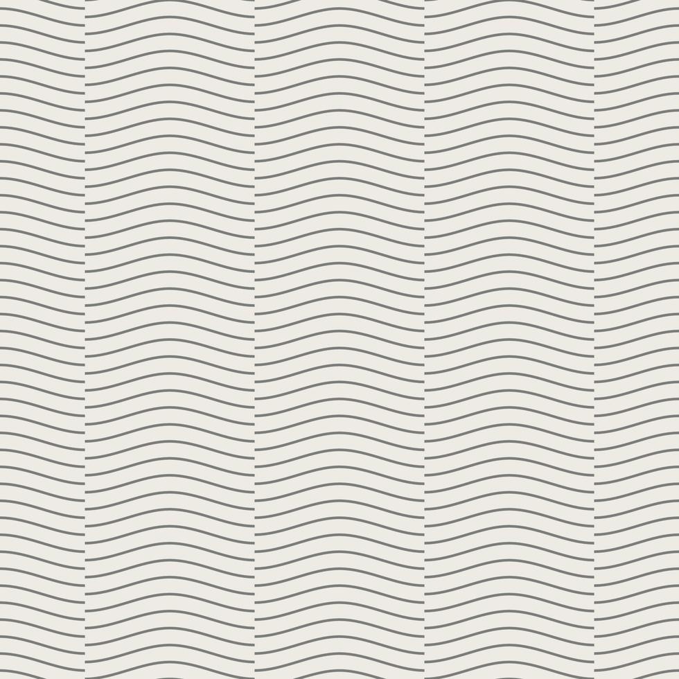 Seamless geometric pattern, wave line overlap on light brown background, stripes abstract template, vector illustration