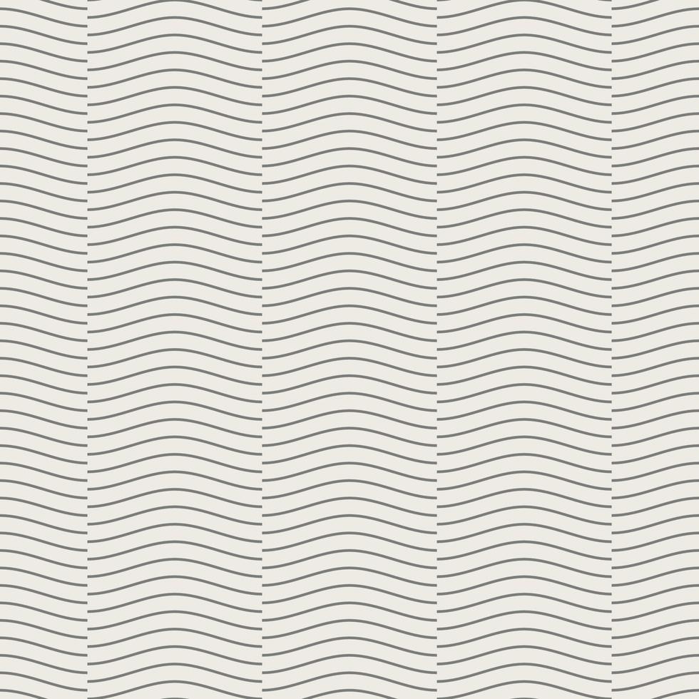 Seamless geometric pattern, wave line overlap on light brown background, stripes abstract template, vector illustration