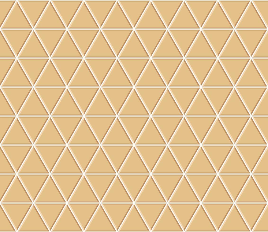 patrón de triángulo abstracto sin fisuras. baldosas de cerámica de color naranja claro. diseño de textura de mosaico geométrico para la decoración de la cocina, ilustración vectorial vector