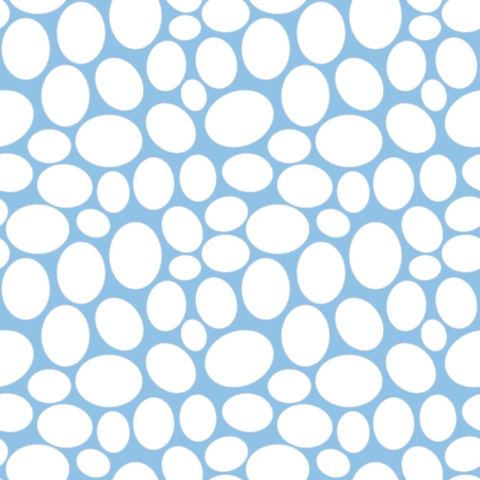 Seamless geometric pattern, many eggs nicely arranged on light blue background, stripes abstract template, vector illustration