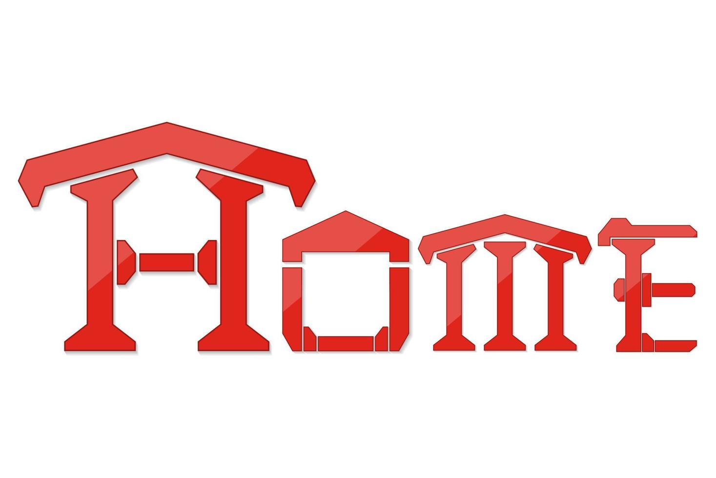 Home logo design isolate on white background vector illustration