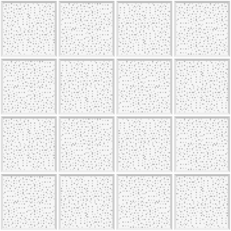 Abstract seamless pattern, gray white ceramic tiles wall modern style. Design geometric mosaic texture for the decoration of the bedroom, vector illustration