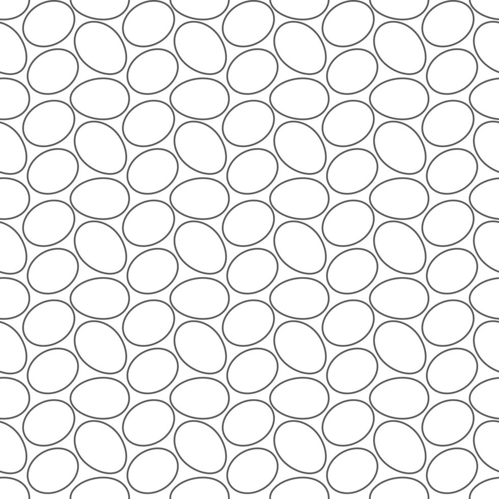 Seamless geometric pattern, many eggs nicely arranged on white background, stripes abstract template, vector illustration
