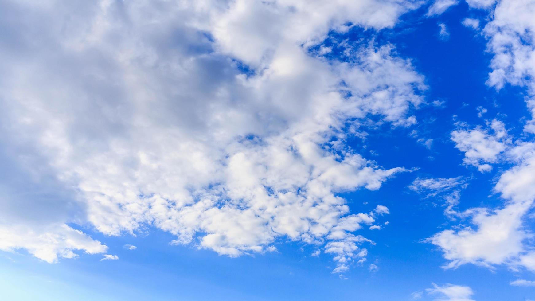 white clouds background with blue sky background photo