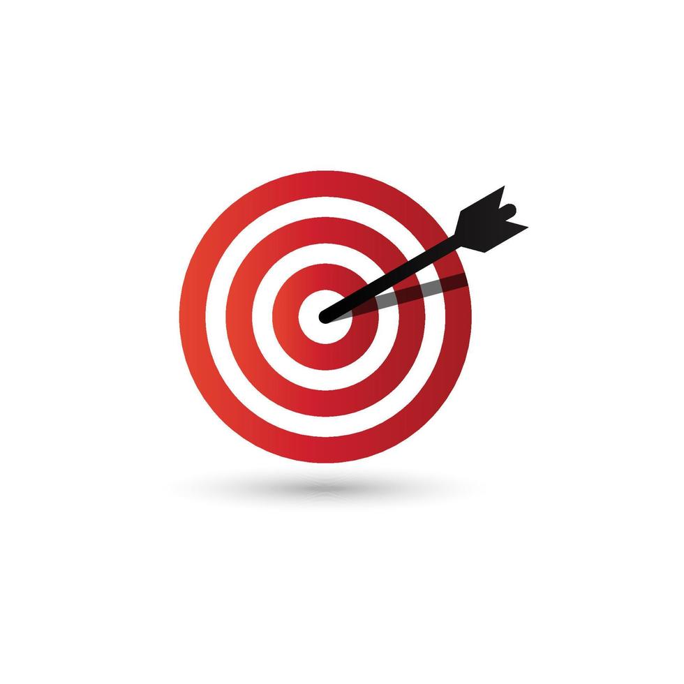 Target icon. Target vector illustration. Abstract target sign. The target for archery sport or business strategy