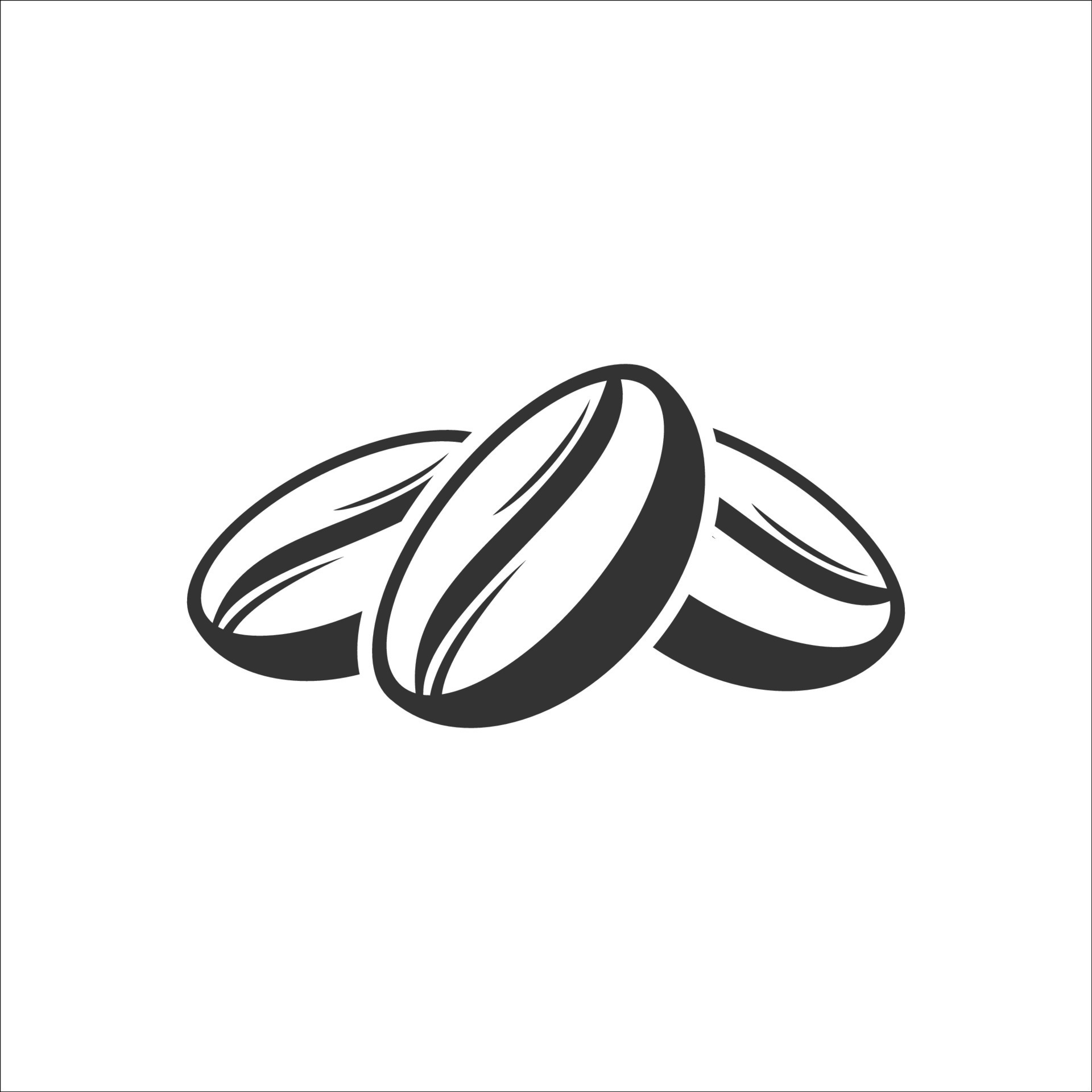 Coffee bean icon. Coffee bean vector illustration. Coffee symbol ...