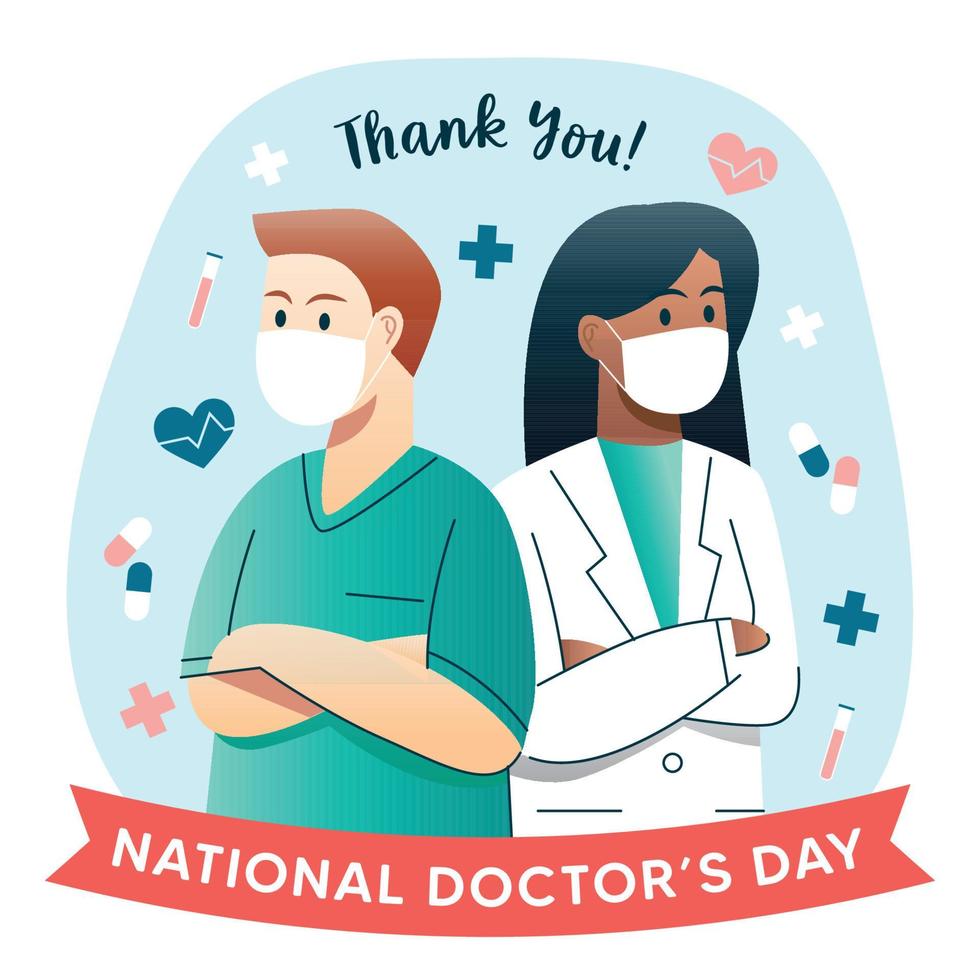 National Doctor's Day vector