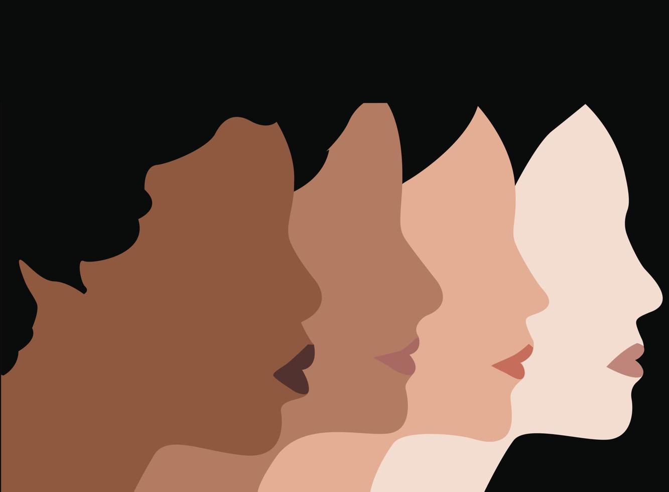 Skin color beauty vector illustration.