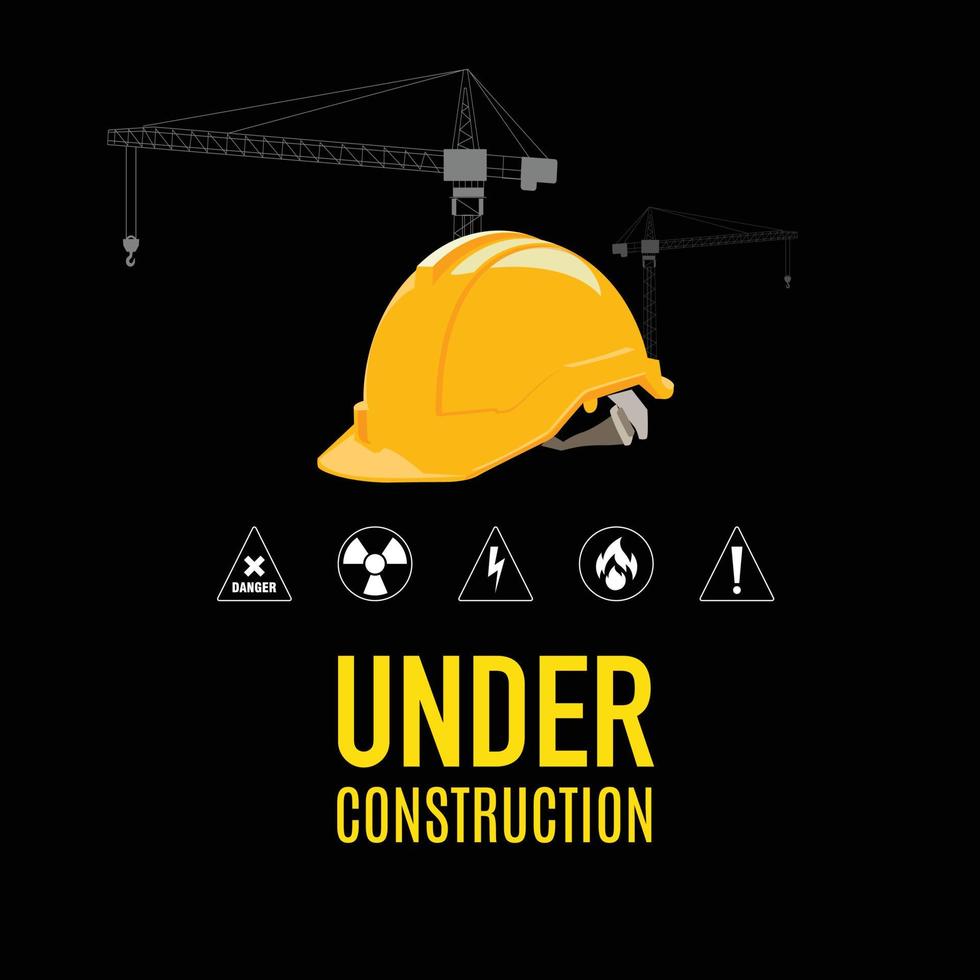 Under construction icon vector illustration.