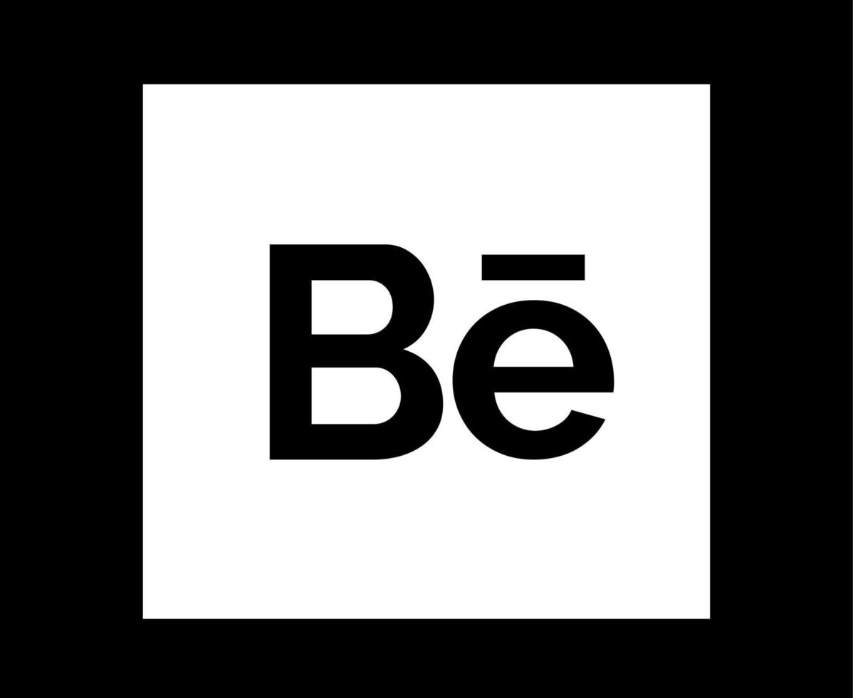 Behance social media icon Logo Abstract Symbol Vector illustration