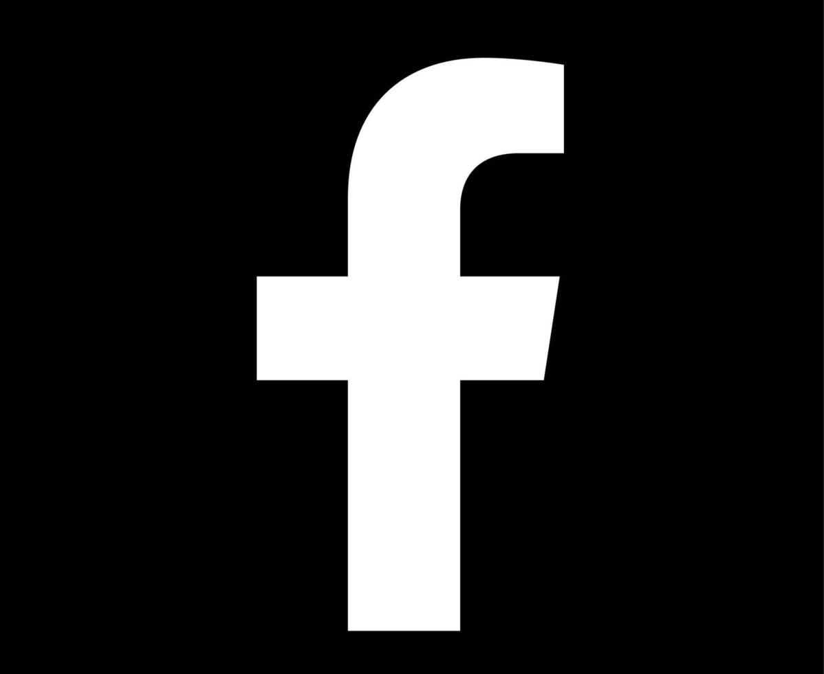 facebook redes sociales icono símbolo logo vector ilustración