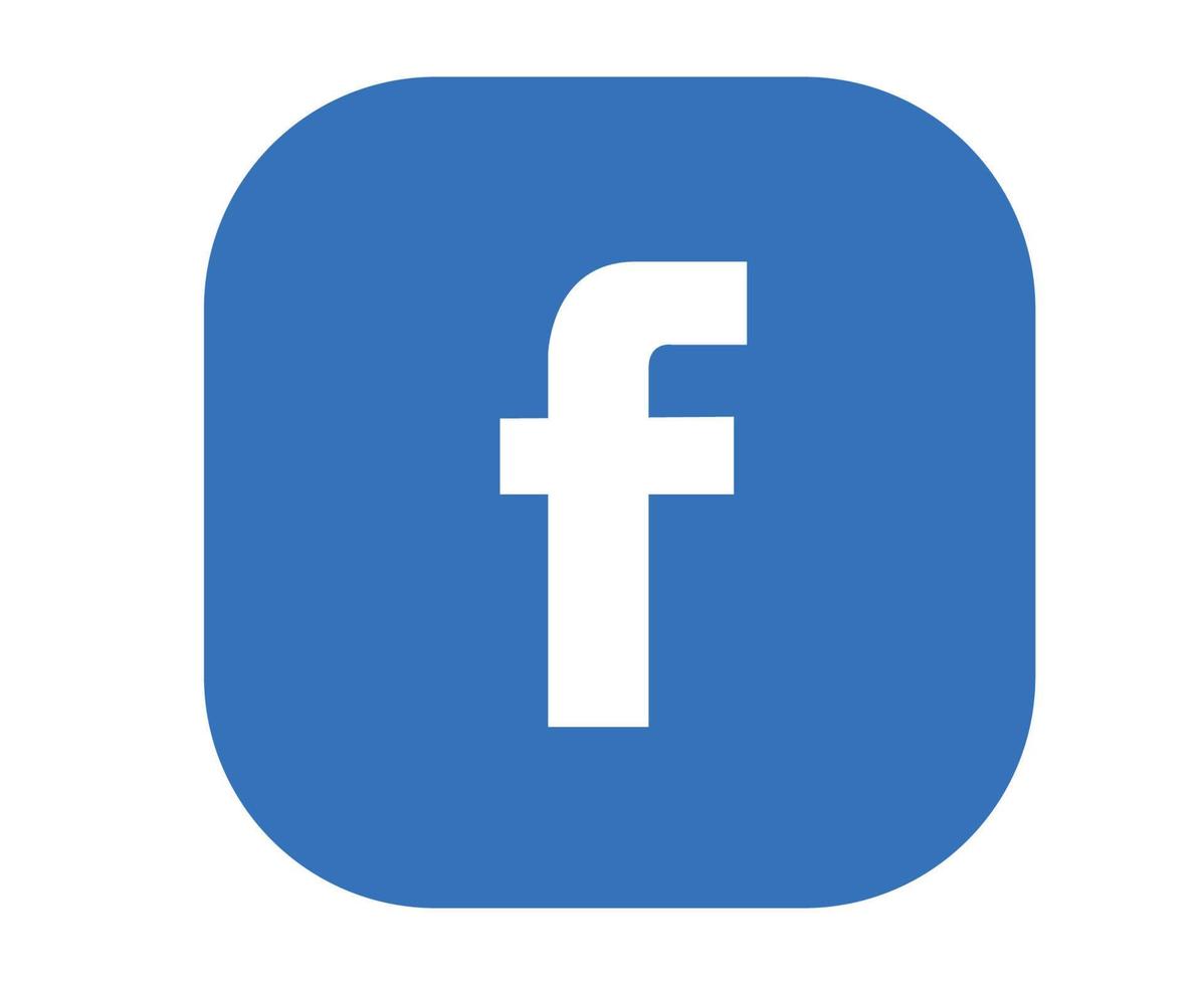 icono de redes sociales de facebook diseño de logotipo abstracto ilustración vectorial vector