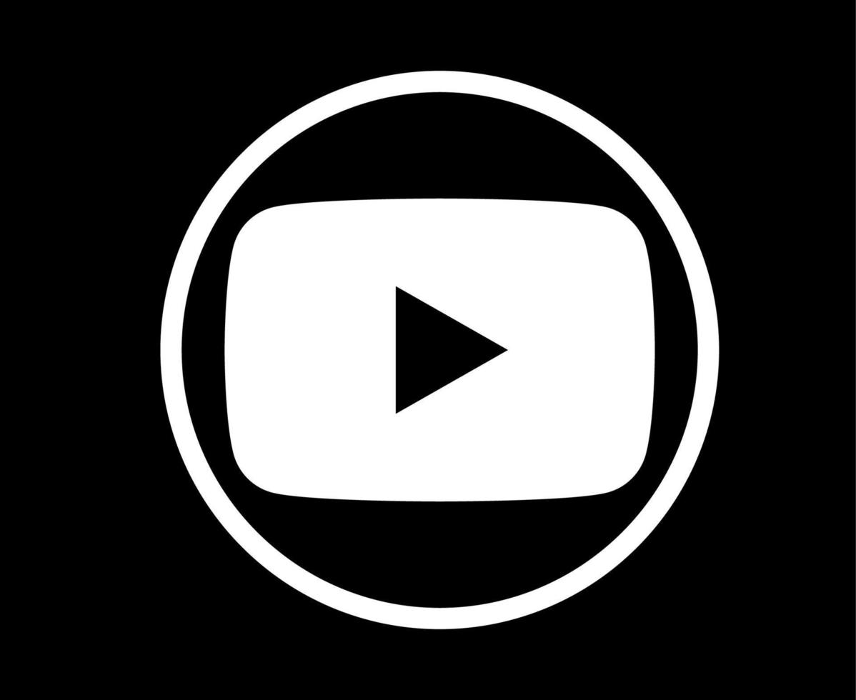 Youtube social media icon Symbol Logo Design Vector illustration