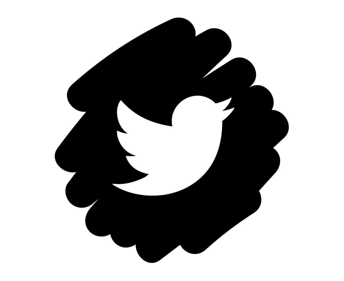 twitter redes sociales icono símbolo logotipo diseño vector ilustración