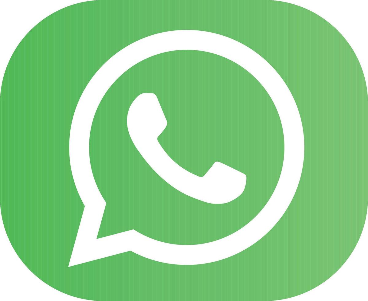 WhatsApp social media icon Symbol Logo Vector illustration