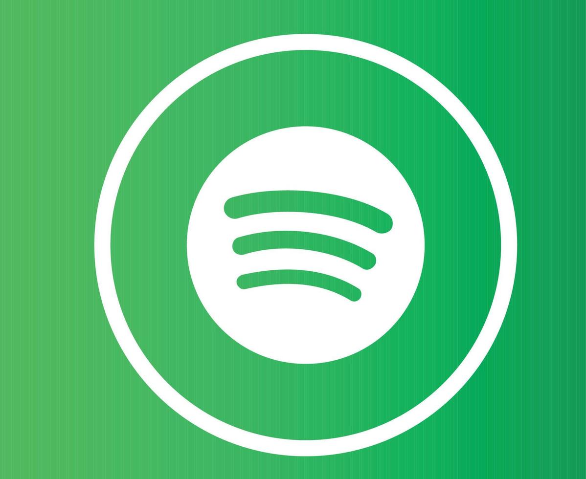 Spotify social media Logo Design icon Symbol Vector illustration