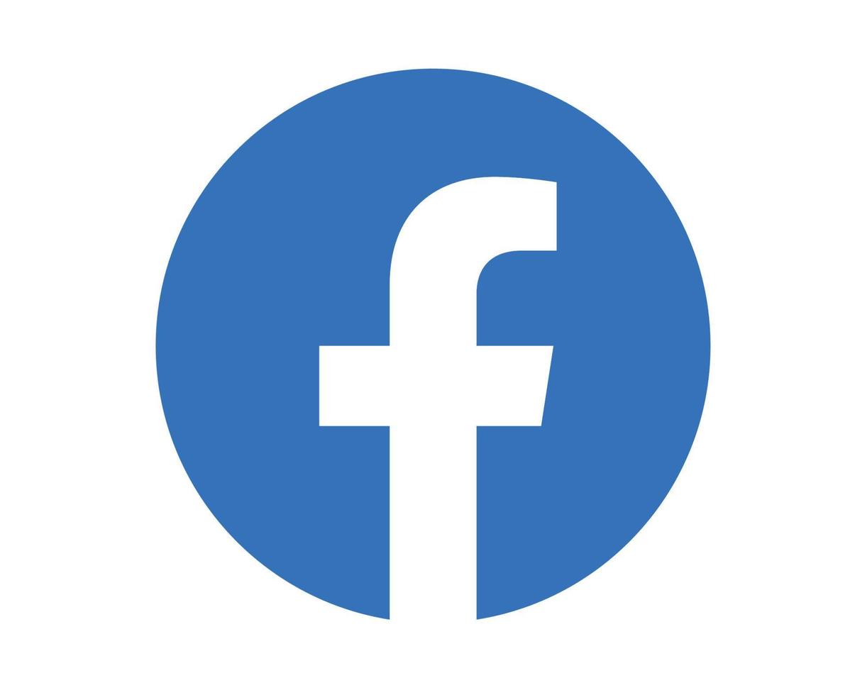 facebook social media logo símbolo abstracto diseño vector ilustración