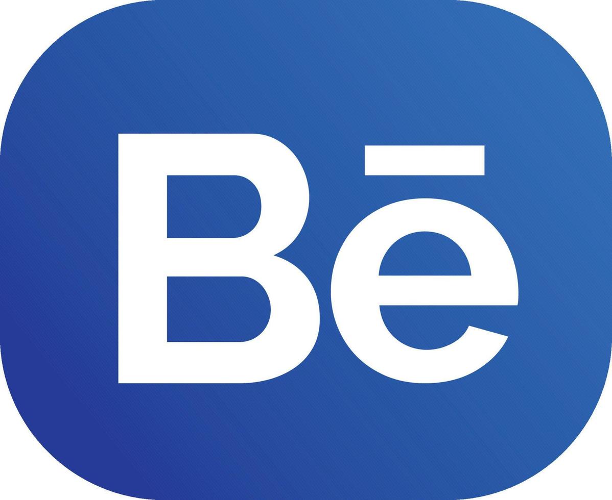 Behance social media icon Symbol Logo Vector illustration