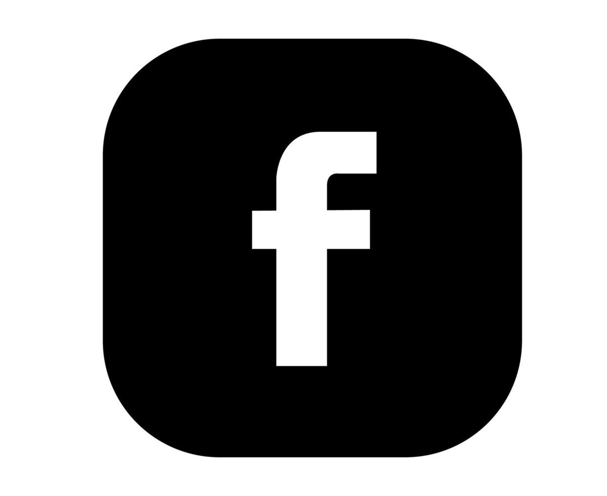 Facebook social media icon Abstract Symbol Vector illustration