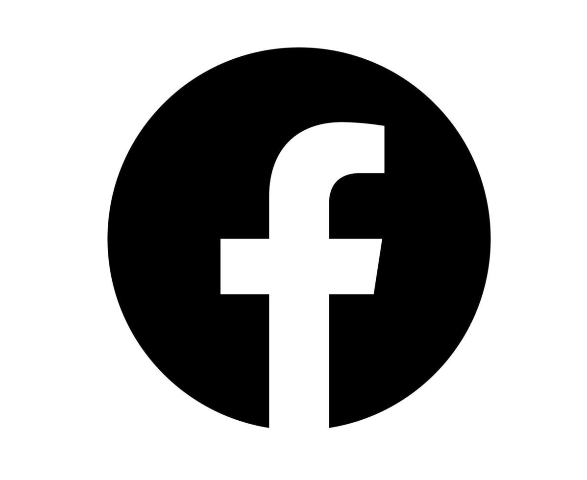 Facebook social media icon Symbol Vector illustration