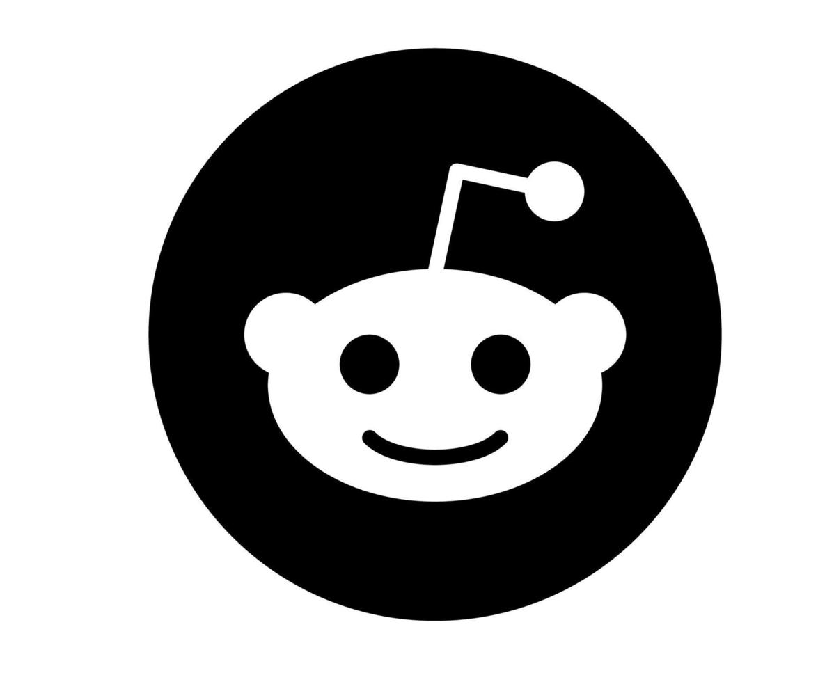 Reddit social media Design icon Symbol Logo Vector illustration