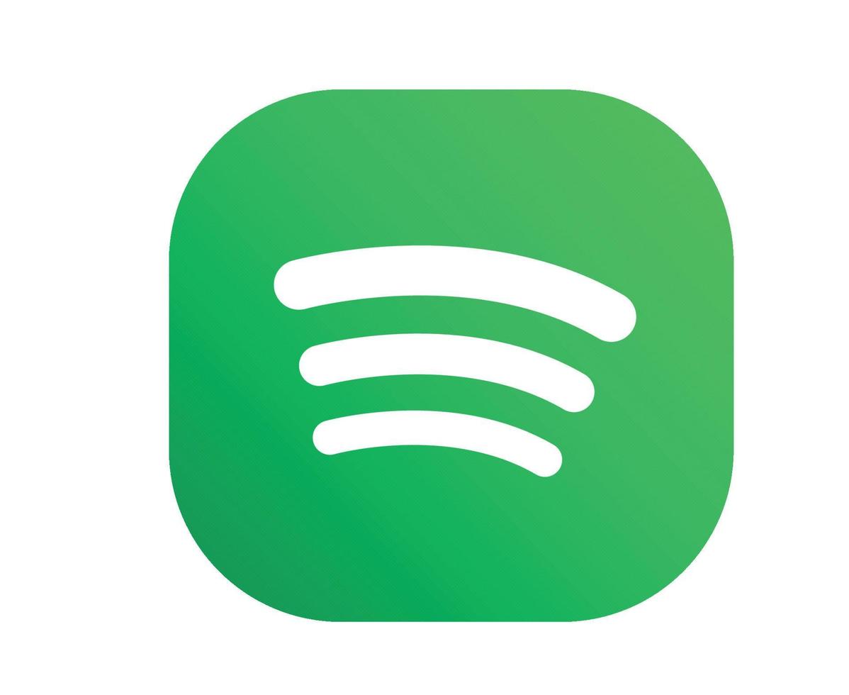 Spotify social media icon Logo Symbol Vector illustration