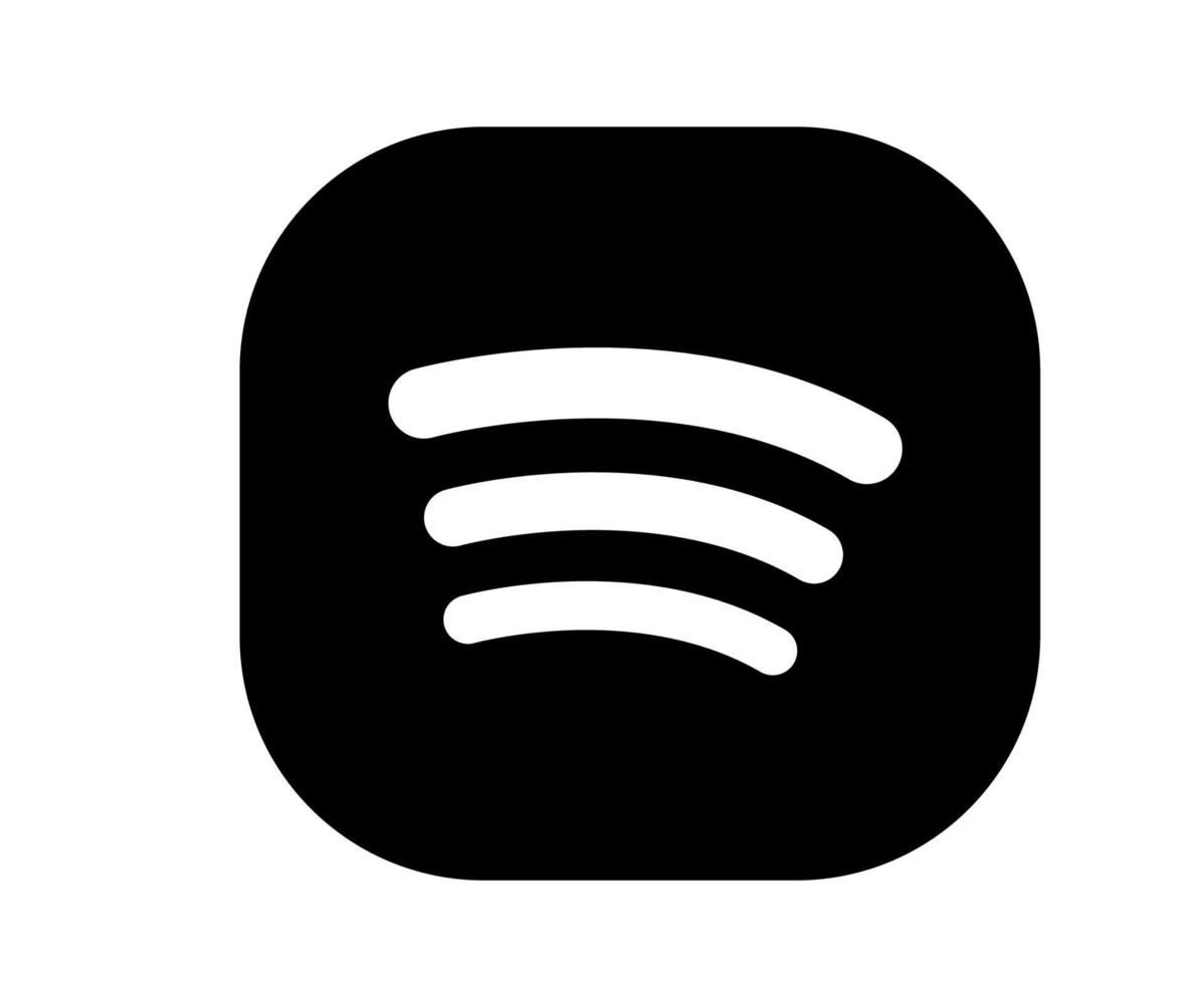 Spotify social media icon Abstract Logo Design Vector illustration