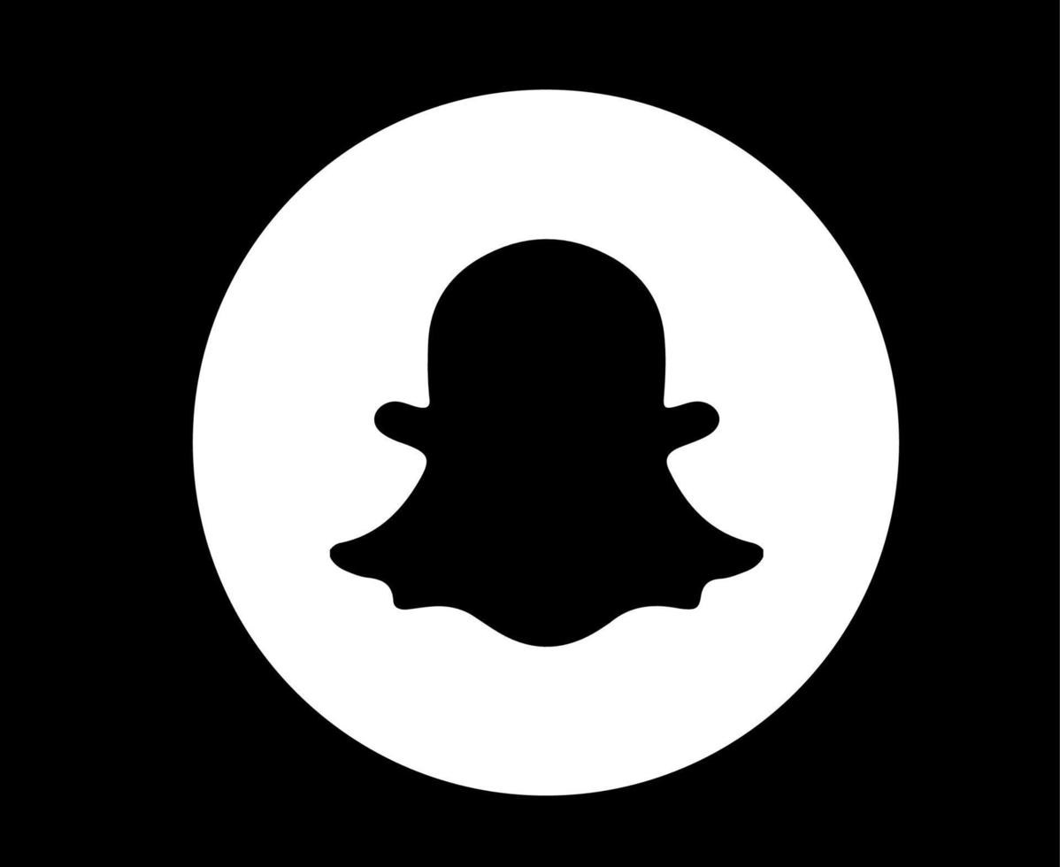 snapchat redes sociales diseño icono símbolo logo vector ilustración