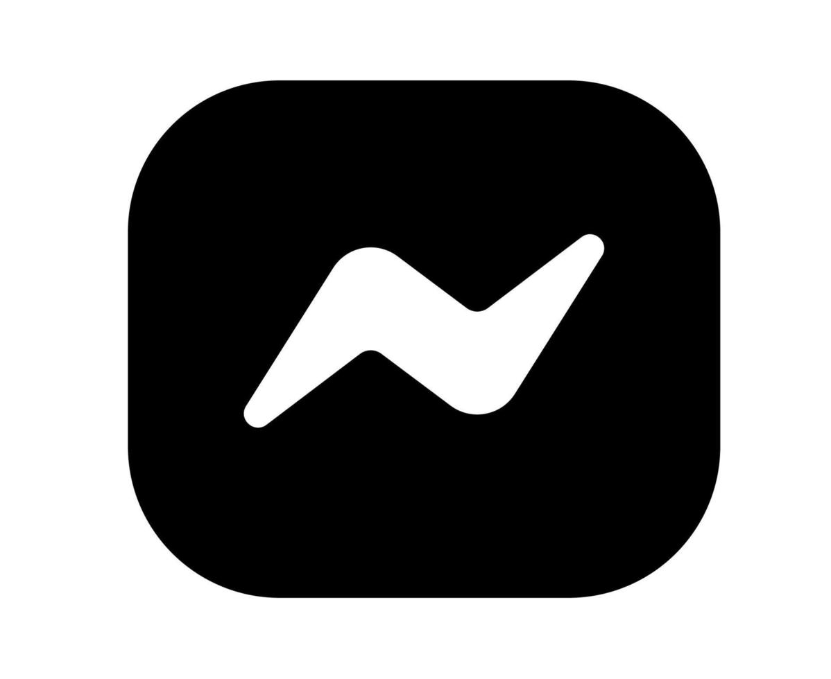 Messenger social media icon Abstract Symbol Design Vector illustration