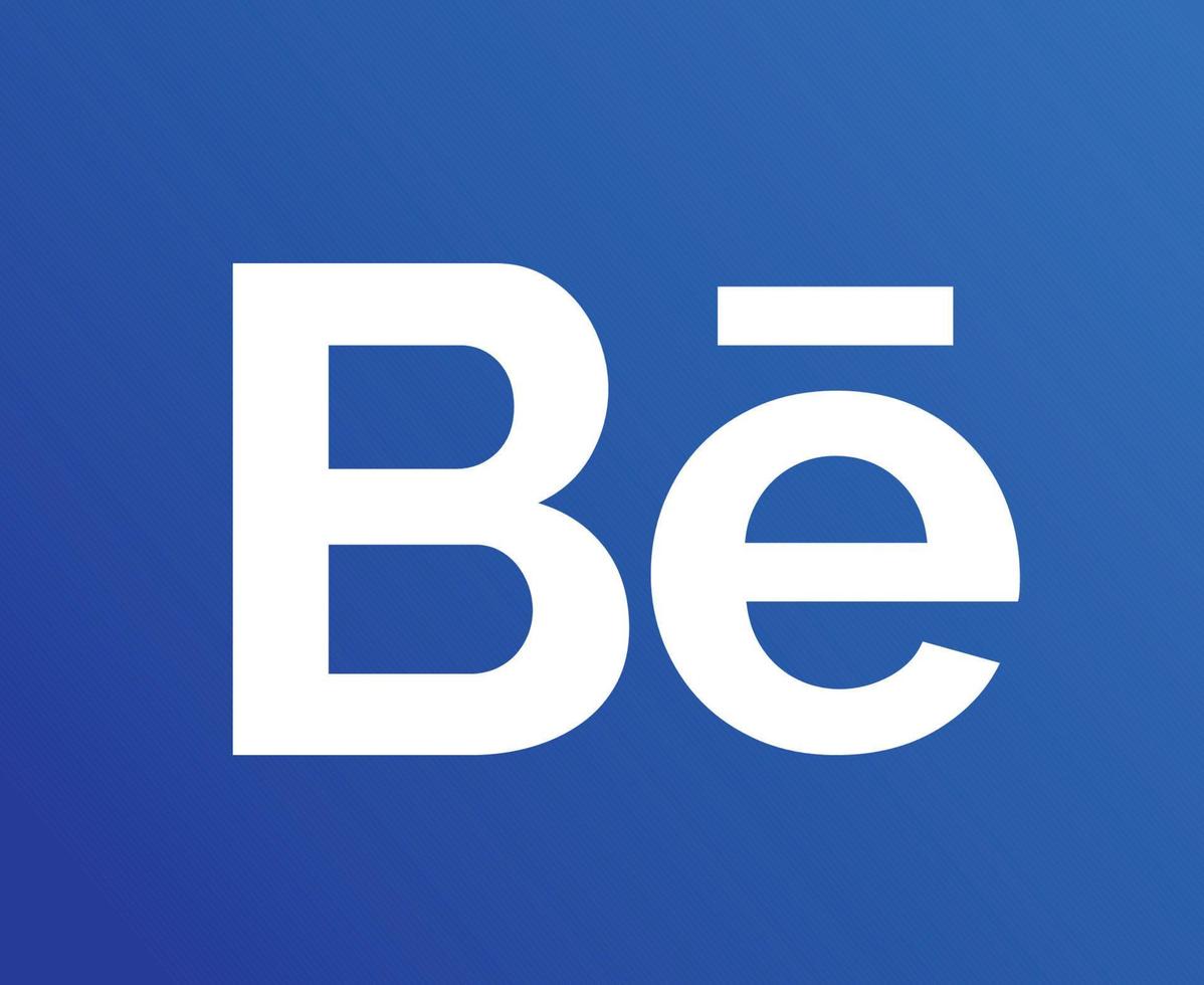 behance social media logo diseño icono símbolo vector ilustración