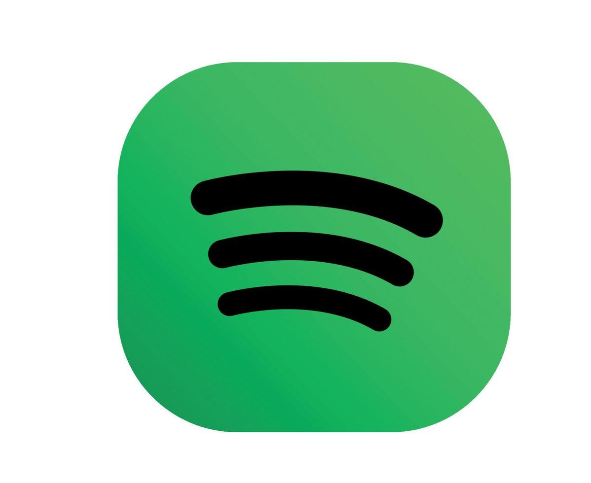 Spotify social media icon Logo Design Symbol Vector illustration