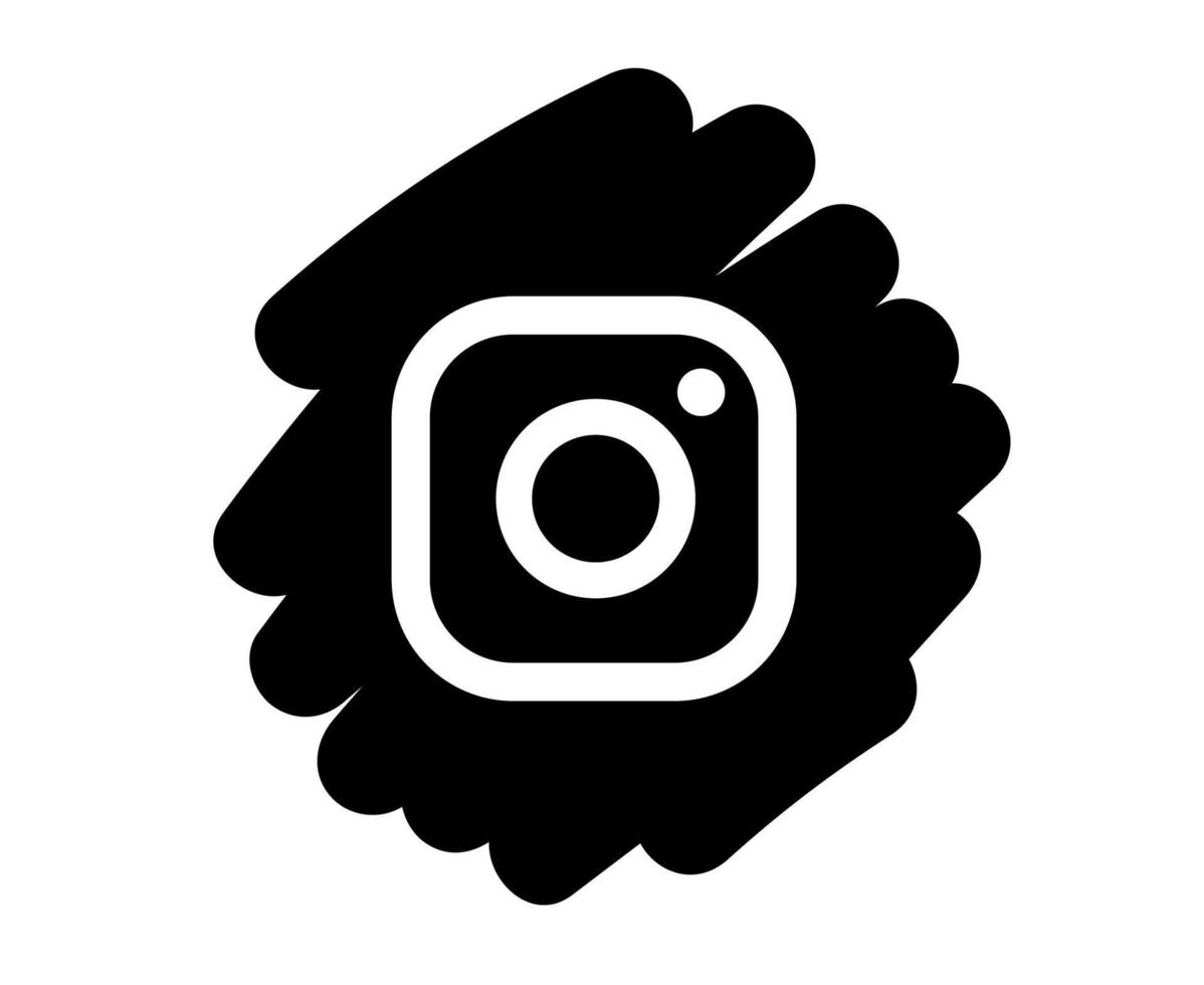 instagram redes sociales icono símbolo elemento vector ilustración