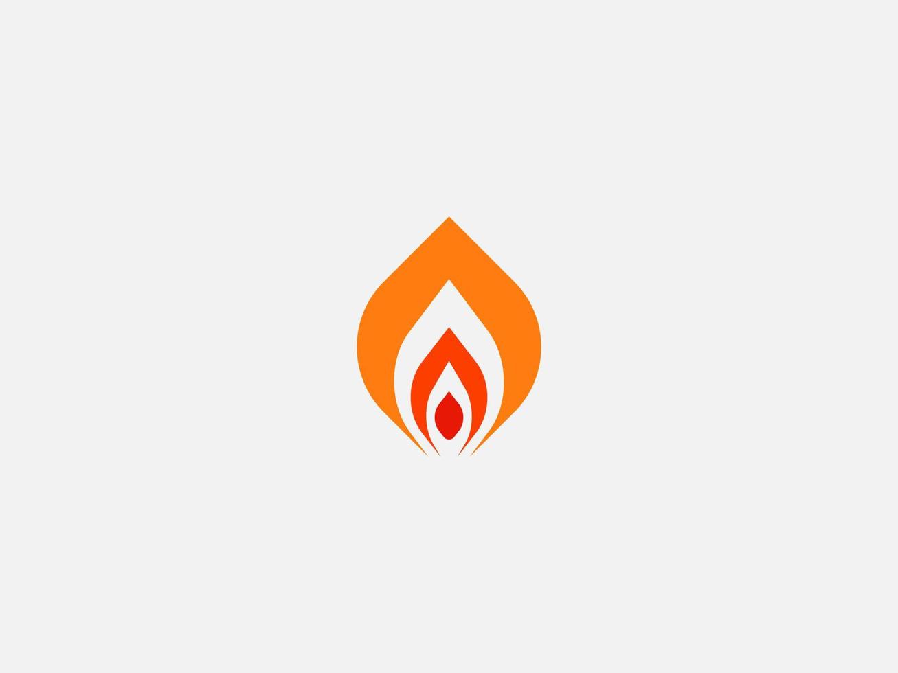 fire flat logo icon design vector illustration