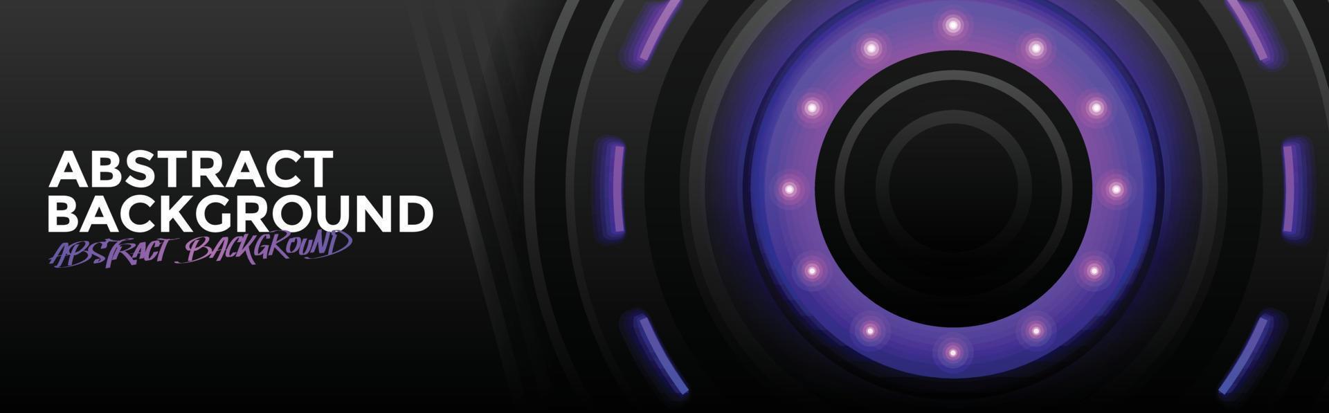 Black And Purple Futuristic Wide Abstract Background vector