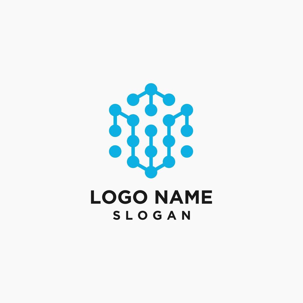 tech logo design for company vector