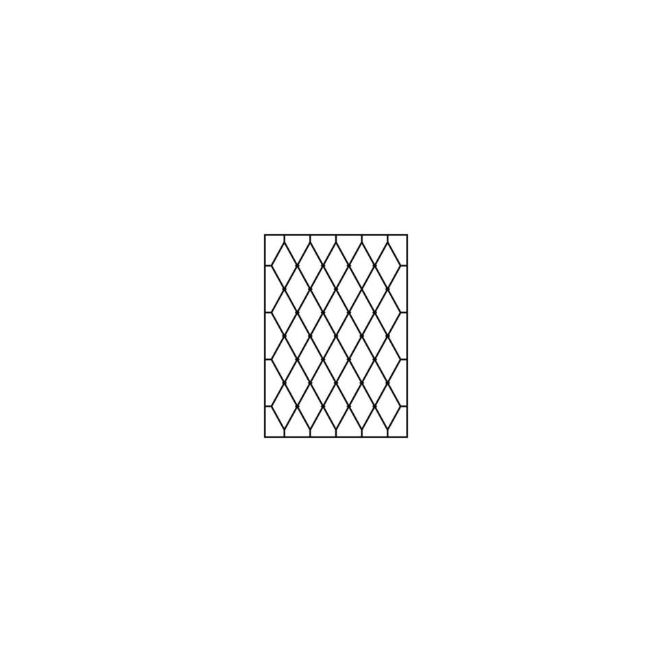 Trellis wall fence vector design.
