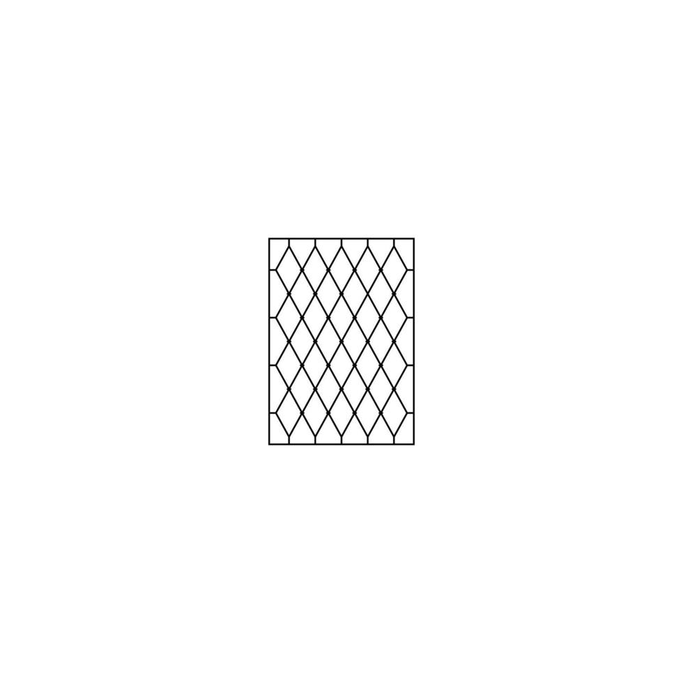 Trellis wall fence vector design.